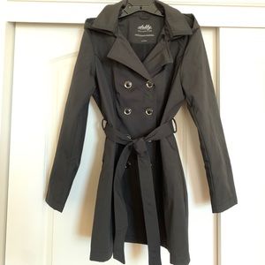 Black Sebby Double breasted trench coat